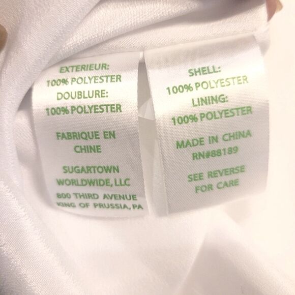 Lilly Pulitzer Olive Top In Resort White Size 8 New - Picture 10 of 11